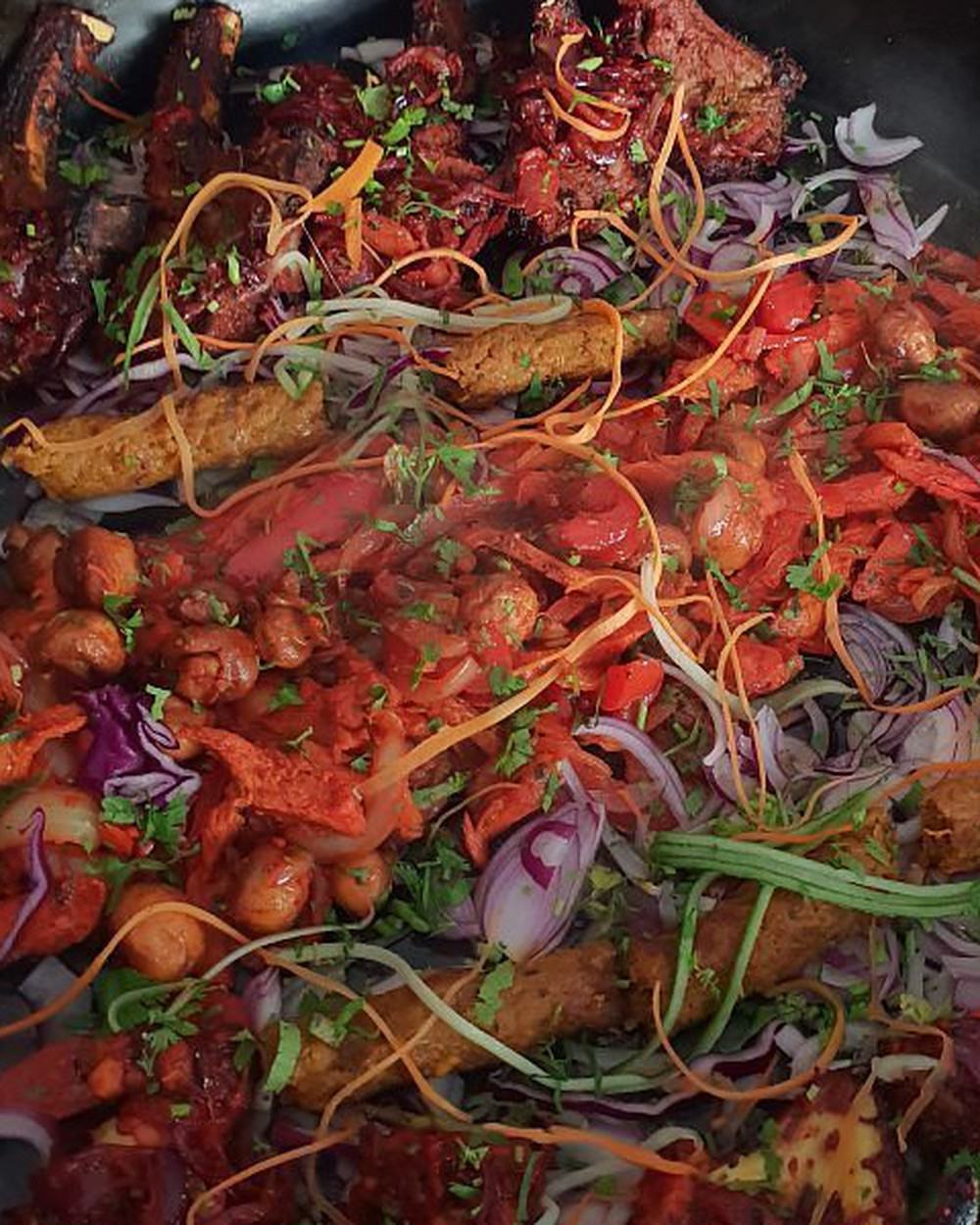 A Raj takeaway spread