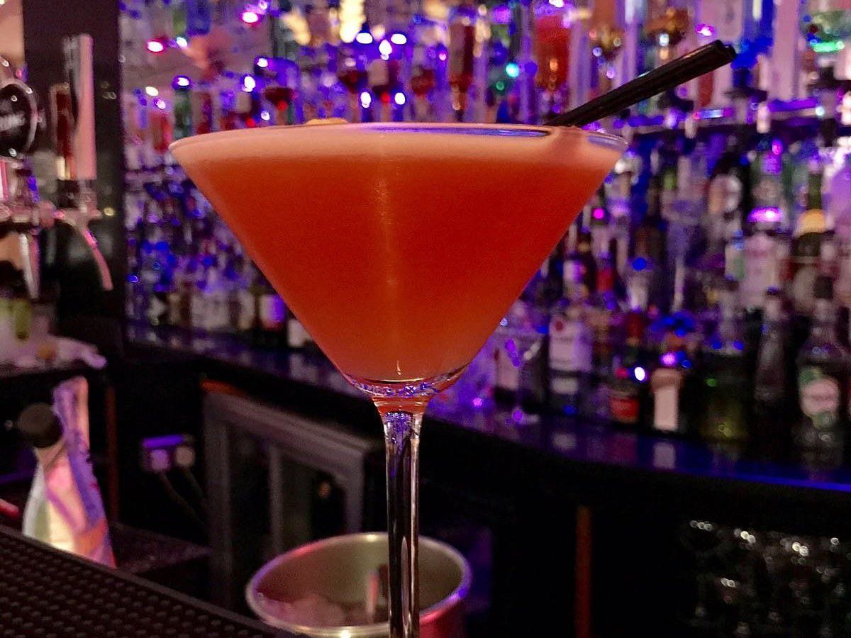 A cocktail at the bar