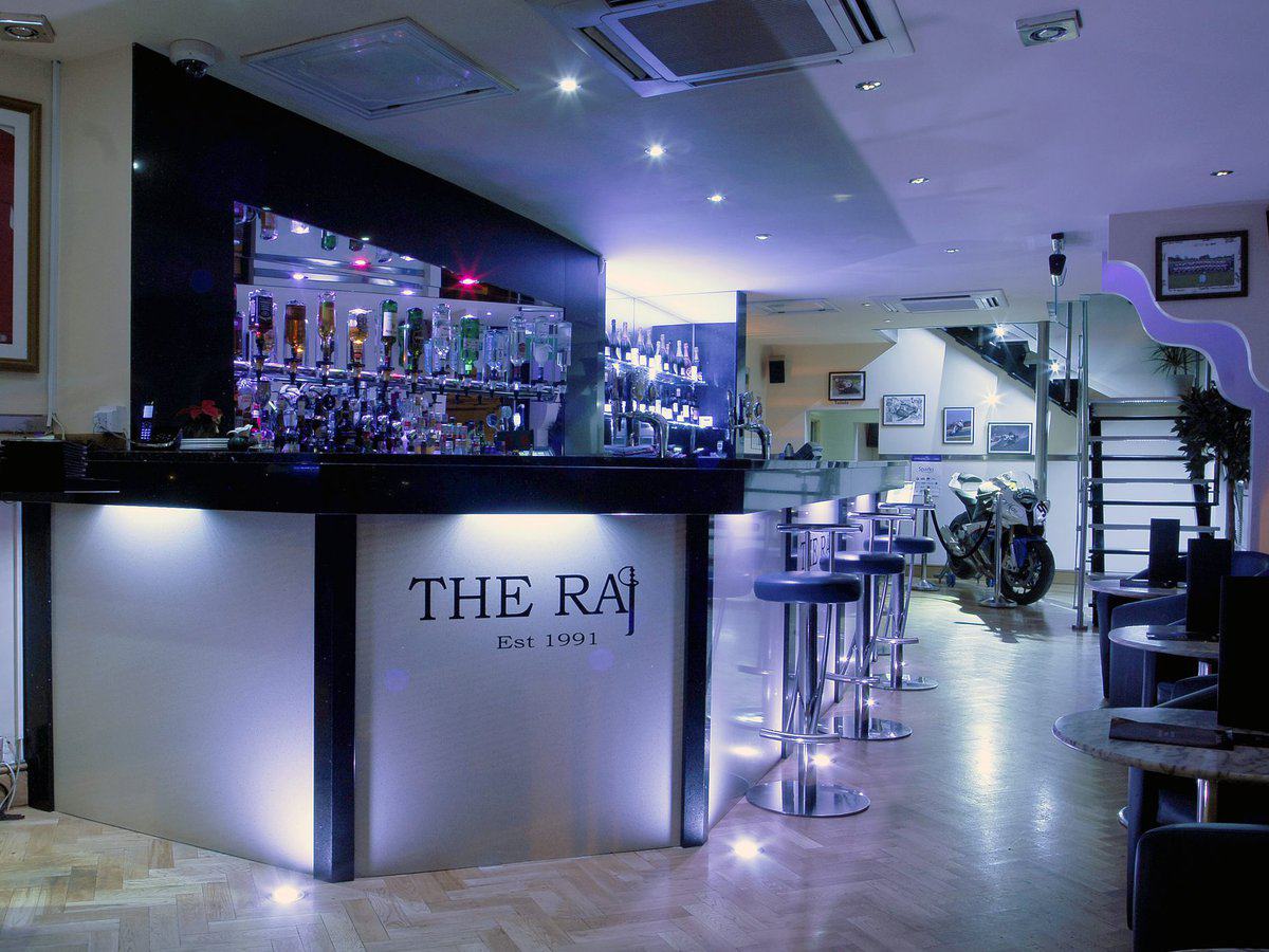 The Raj bar with its lit front panel